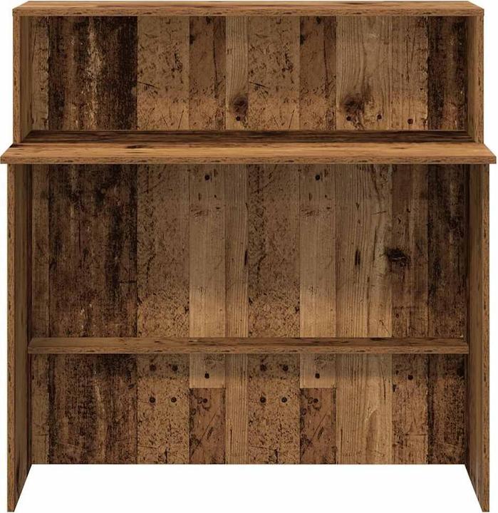 Actual product image vidaXL Reception counter in reclaimed wood look 100x50x103.5 cm wood-based material