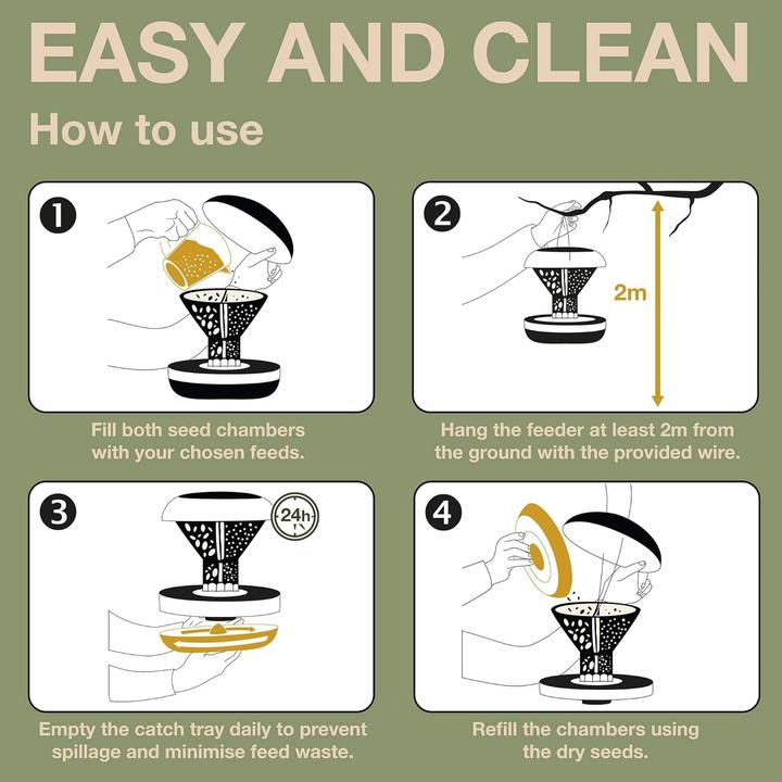 Actual product image Swissinno Vogel-Futtersilo Davos sage SMART BIRDS