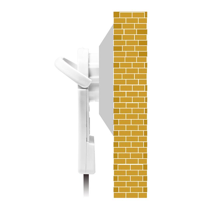 Productafbeelding LogiLink Platte hoekplug wit