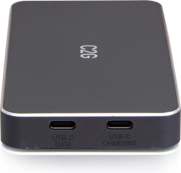 Produktbild C2G USB-C 7-in-1 Dual Display MST-Dockingstation mit HDMI, DisplayPort, Ethernet, USB und Power Deli (USB-C)