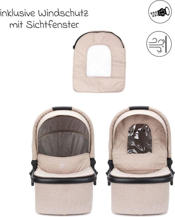 Produktbild Fillikid Kinderwagen 3 in 1 4-1 Kombi-Kinderwagen-Set Fill Jaguar mit (0 Monate - 4 Jahre)