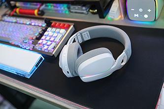Actual product image Marvo Pulz 70W gaming headphones, white, tri-mode (Cable, Wireless)
