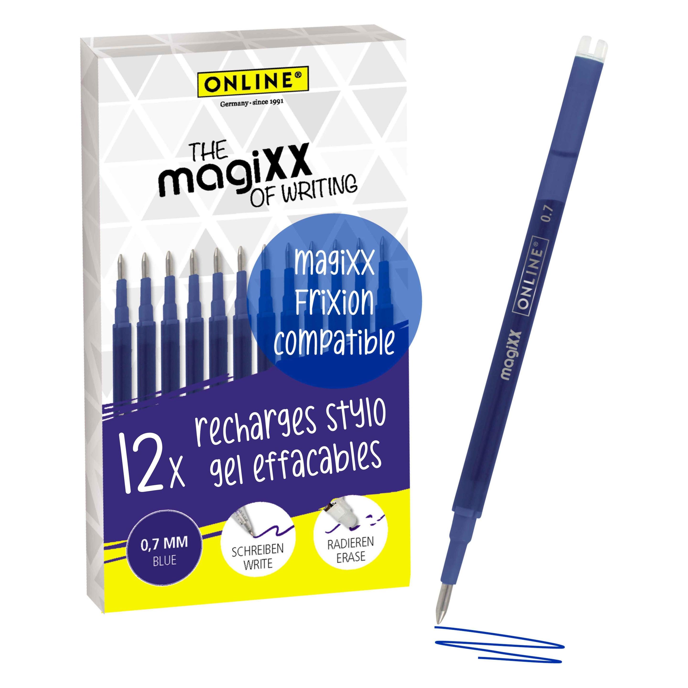 Online 12er Pack Gel-Mine radierbar, blau (Blau, 0.70 mm, 12 Stk.) (40167)