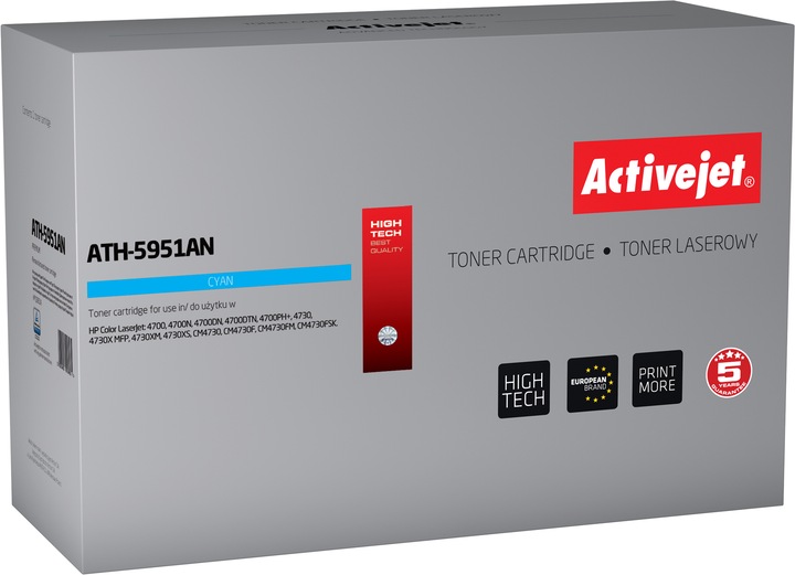 Produktbild Activejet ATH-5951AN Tonerkartusche (Ersatz für HP Q5951A Prämie ) (C)