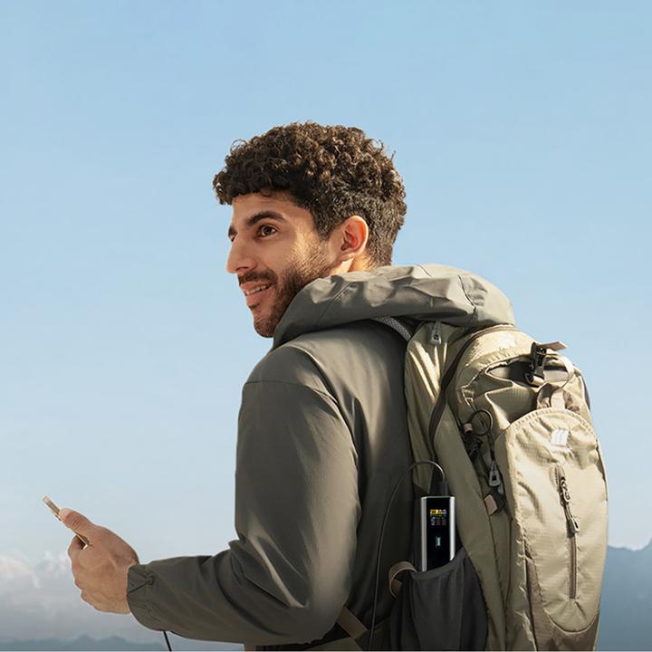 Actual product image Cuktech Powerbank CKPB200UGLGR 210W 20000mAh 2 x USB-C 1 x USB-A - grau (20000 mAh, 210 W, 74 Wh)