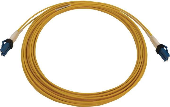 Produktbild Eaton TRIPPLITE 400G Duplex Singlemode 9/125 OS2 Switchable Fiber Optic Cable LC/UPC M/M LSZH Yellow (5 m)