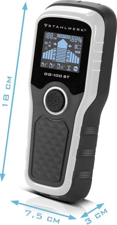Produktbild Stahlwerk Ortungsgerät OG-100 ST Wandscanner, Metalldetektor, Leitungssucher