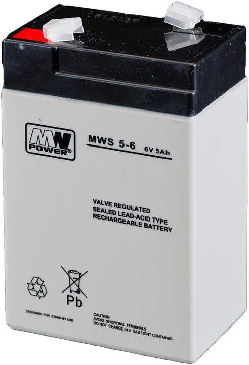 Produktbild Mw Power MWS 5-6 USV-Batterie Plombierte Bleisäure (VRLA) 5 Ah