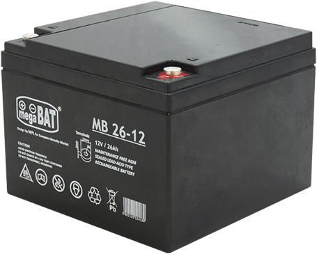 Image du produit Megabat MB 26-12 Batterie ASI Acide de plomb plombé (VRLA) 26 Ah