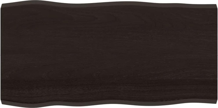 Actual product image VidaXL Tischplatte 100x50x4 cm Massivholz Eiche Behandelt (100 x 50 x 4 cm)