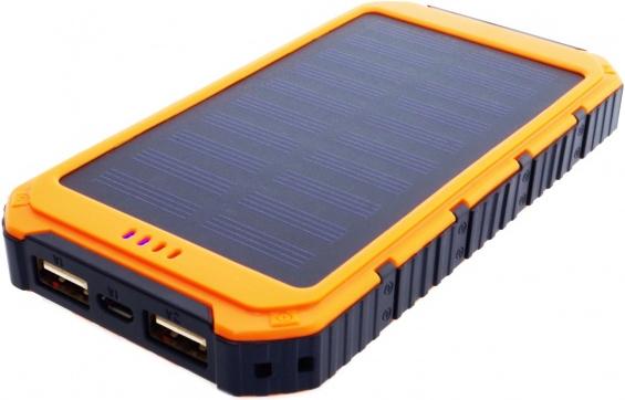 Actual product image Powerneed S6000Y power bank Lithium Polymer LiPo 6000 mAh Black Orange (6000 mAh, 0.80 W, 22.20 Wh)