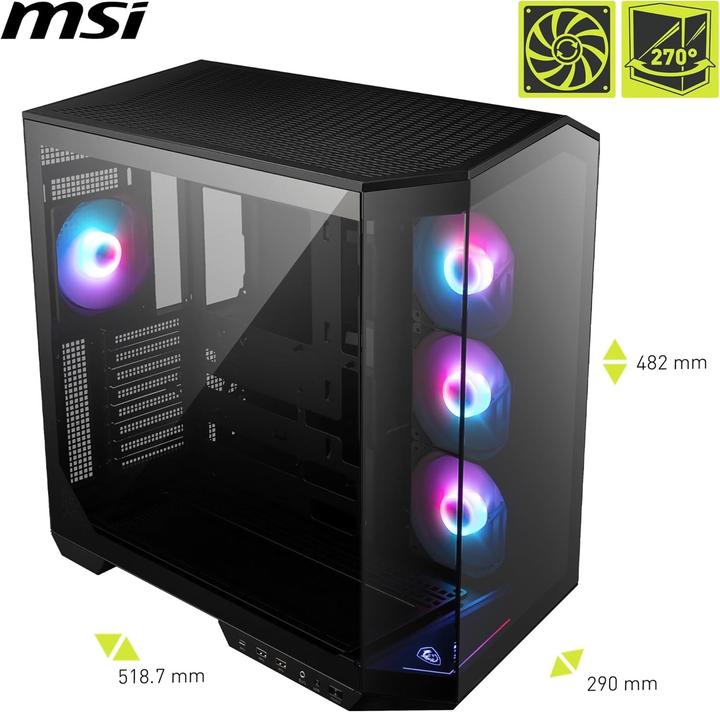 MSI MAG Pano 100R PZ (ATX, mATX, Mini-ITX)
