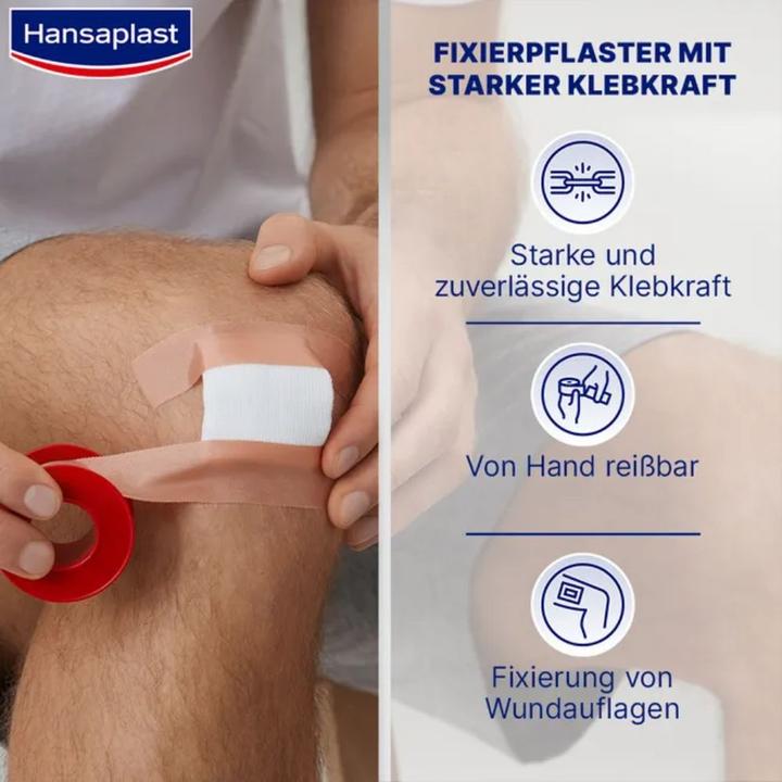 Actual product image Hansaplast Fixierpflaster Classic 5m x 1,25cm (1x)