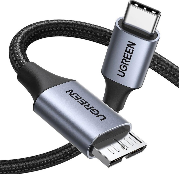 Actual product image Ugreen Cable USB-C to Micro USB 15231, 0.5m (space grey) (0.50 m, USB 3.2 Gen 1)