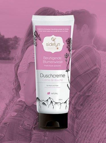 Actual product image Sidefyn Cosmetics Shower cream - BERUHIGENDE BLUMENWIESE (200 ml)