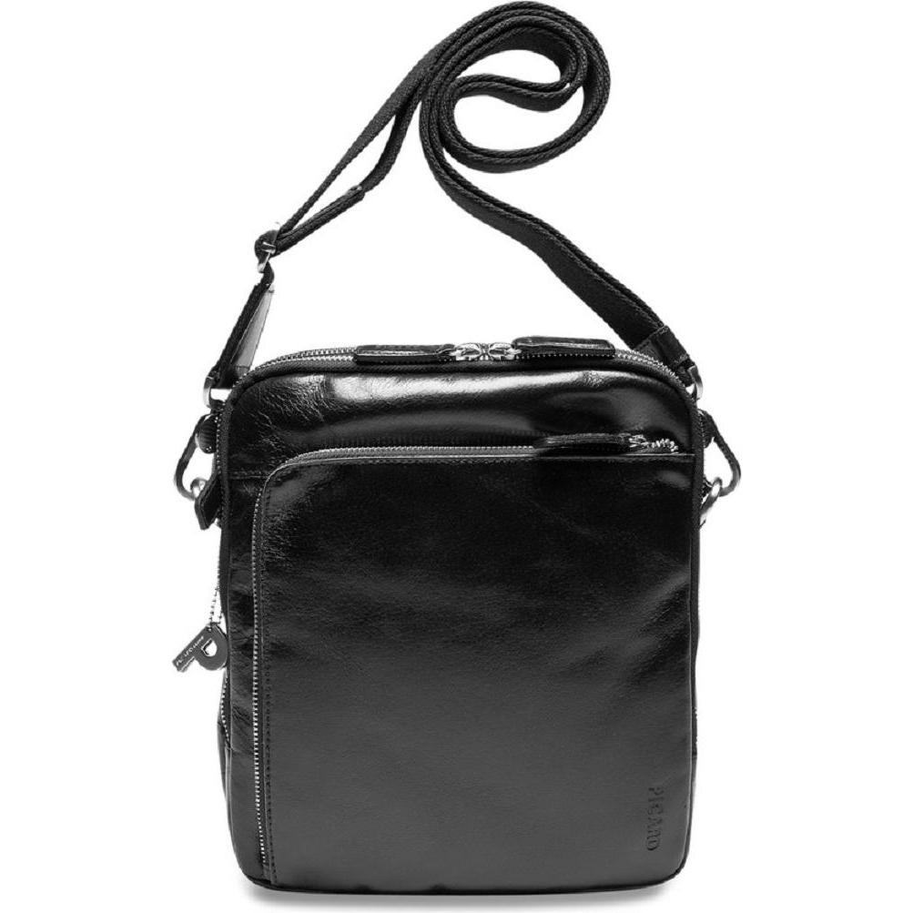 Picard, Handtasche, Schultertasche Buddy, Schwarz