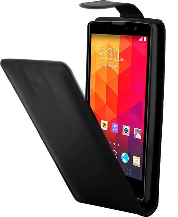Actual product image König Design Mobile Case Protective Case for Mobile LG Magna Flipcase Black (LG Magna)