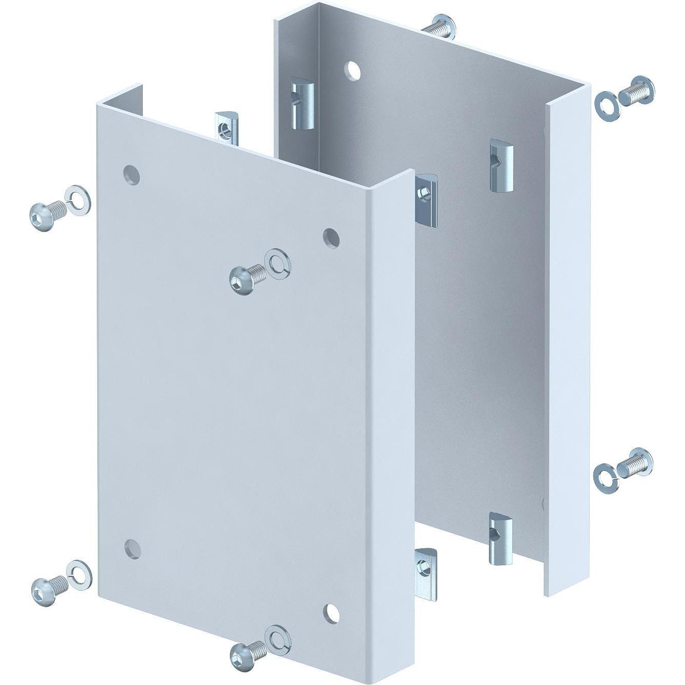 OBO Bettermann OBO ISS160160AS WA Protezione anticollisione per colonna industriale 250x166x33mm alluminio bianco, Accessori di elettronica + Alloggia