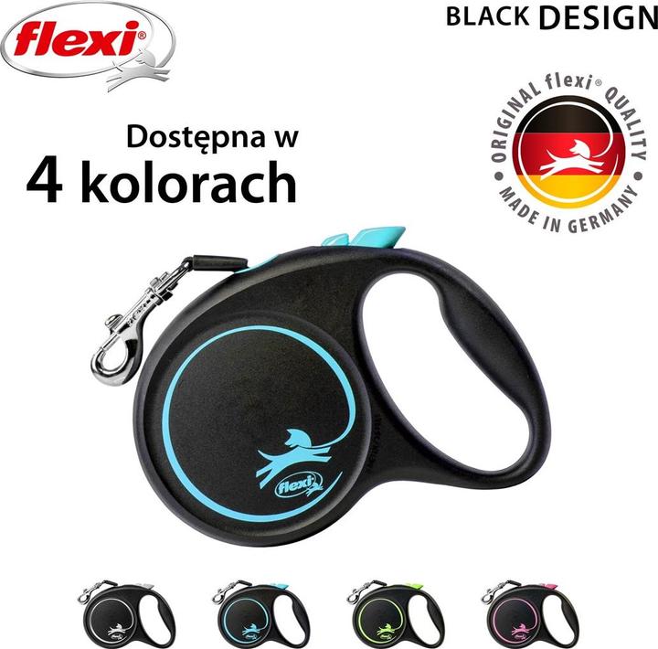 Productafbeelding Flexi Zwarte Designriem (M, Hond, Algemeen)