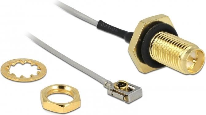 Productafbeelding Delock Antennekabel SMA naar MHF I LK, voor installatie, 20cm (3.20 dB, Antennekabel)