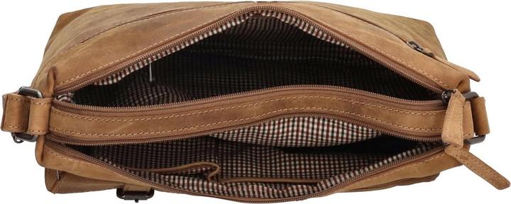 Produktbild Hide & Stitches Idaho Crossbody Schoudertas - 100% Leder - Bruin - 100% Leer