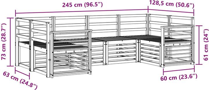 Produktbild vidaXL Outdoor-Sofa