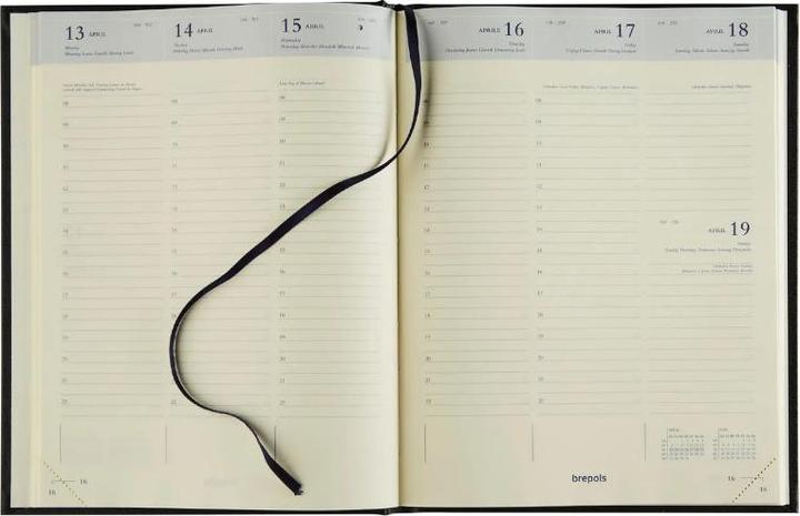 Produktbild Brepols Agenda Timing Toile Ocean 23 620659960 ass., 1W/2S, 17.1x22cm (17.1 x 22 cm)