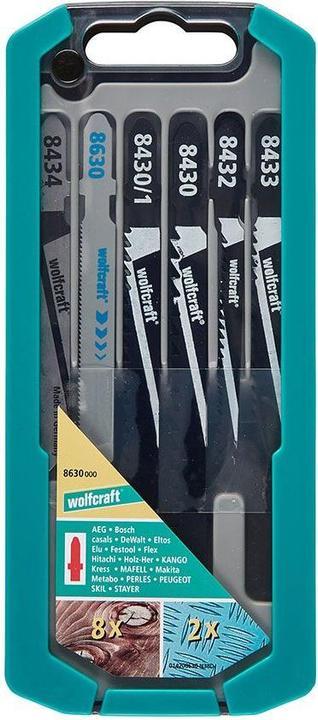 Produktbild wolfcraft 1 Stichsägeblätter-Set 10-tlg. T-Schaft