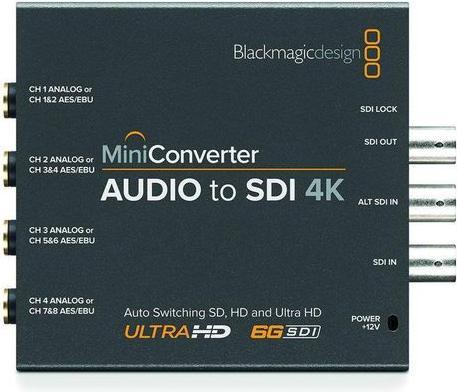 Image du produit Blackmagic Mini Converter Audio-SDI 4K (Numérique -> Analogique)