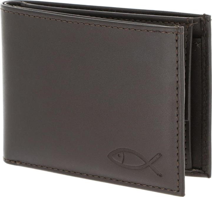 Freedom Fish Embossed Brown
