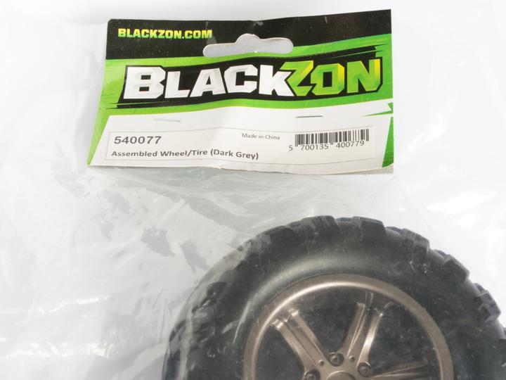 Actual product image Blackzon Assembled Wheel/Tire (Dark Grey)