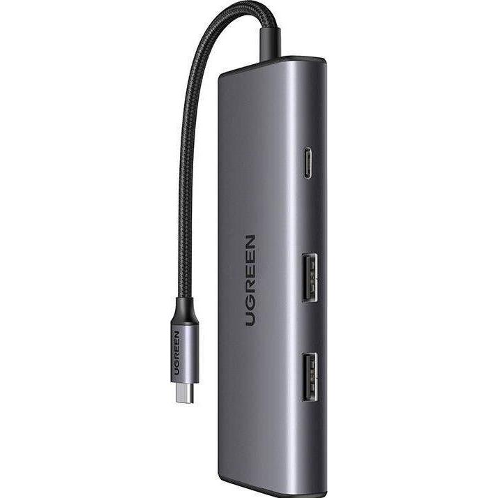 Ugreen 7in1 (USB-C, 7 Ports), Dockingstation + USB Hub, Grau
