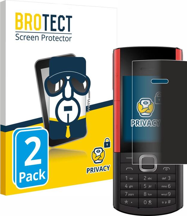 Actual product image BROTECT Anti-spy privacy film Blue light protection film (2 Piece, Nokia 5710 XA)