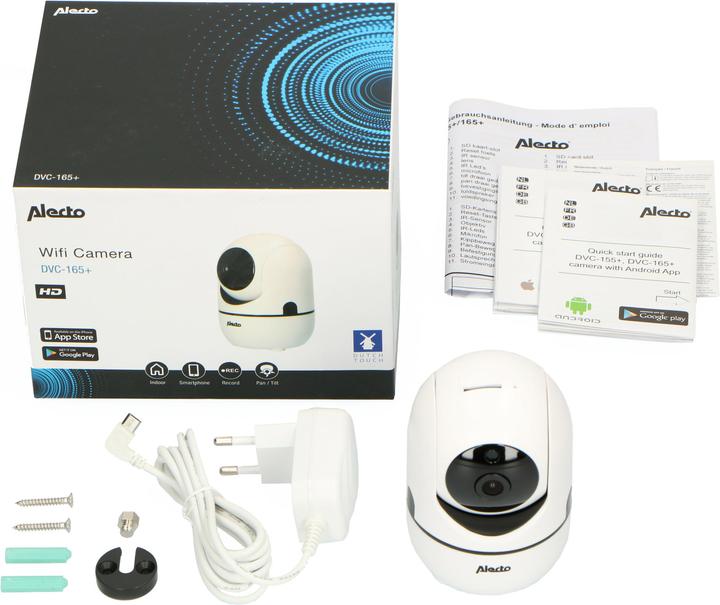 Actual product image Alecto DVC-165+ indoor wireless camera (White) (1280 x 720 pixels)