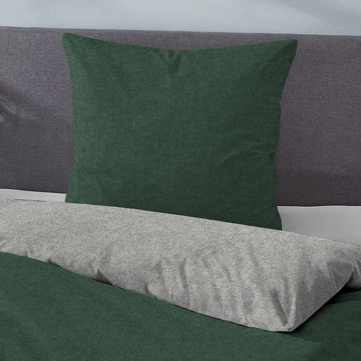 Actual product image Traumschlaf Uni Melange (Duvet cover, 135x200 cm + 80x80 cm)