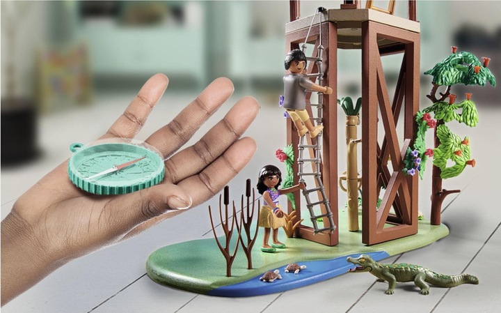 Produktbild Playmobil Forschungsturm mit Kompass (71008, Playmobil Wiltopia)