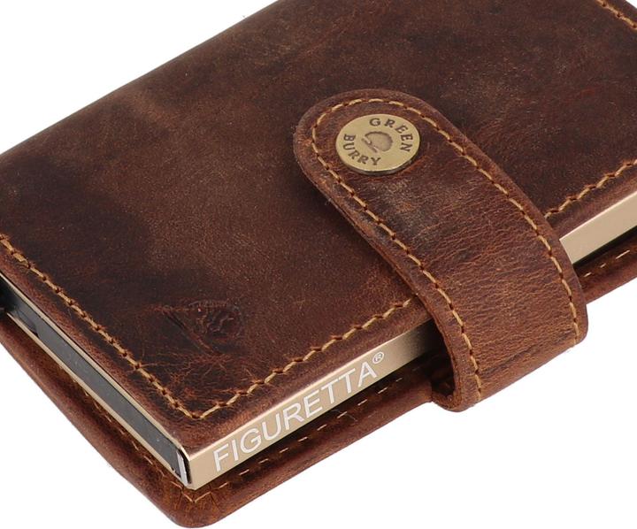 Produktbild Greenburry Vintage Geldbörse RFID Schutz Leder 7.5 cm