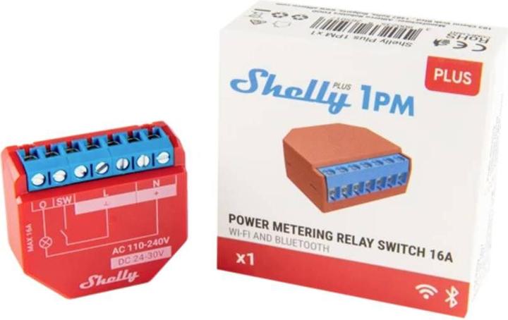 Produktbild Shelly Plus 1PM (Schaltaktor)
