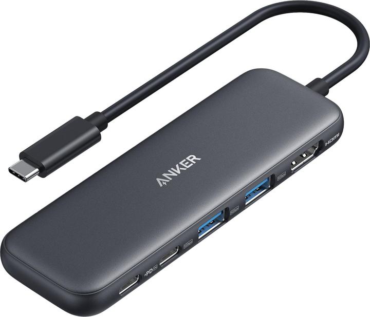 Produktbild Anker USB-C Hub (5-in-1) 1 x 4K HDMI 2 x USB-A 1 x USB-C 1 x USB-C PD 100W (USB-C, 5 Ports)
