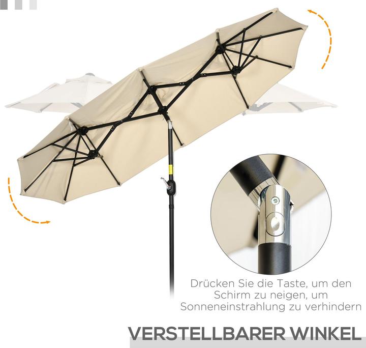 Actual product image Outsunny Parasol (1.47 m)