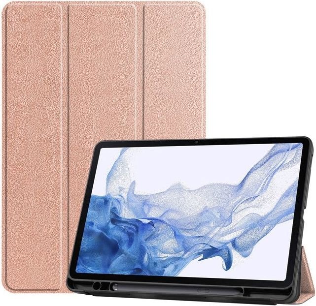 MU Classic Dreifach faltbare Leder Hülle (Galaxy Tab S8)