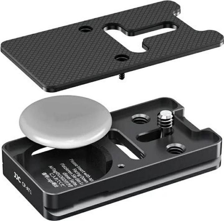 Produktbild JJC CP AT1 Arca Swiss Quick Release Plate with AirTag slot (Stativ Schnellwechselplatte)