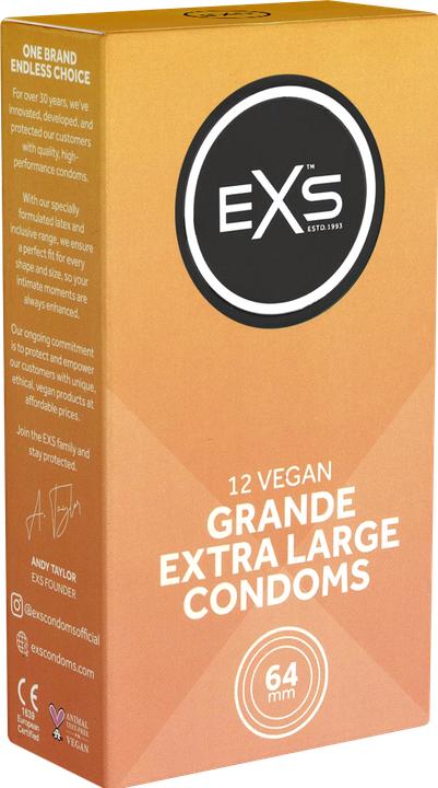 Actual product image EXS Grande - Extra Large Condoms - 12 pieces (12 pcs.)