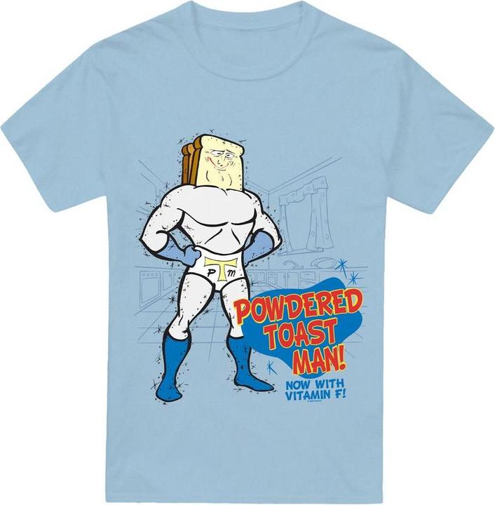 Immagine prodotto Ren & Stimpy Powdered Toast Man Maglietta Uomo (M)