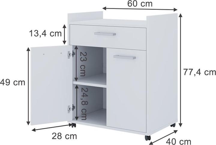 Produktbild Vicco Ansel (60 x 40 x 77.40 cm)