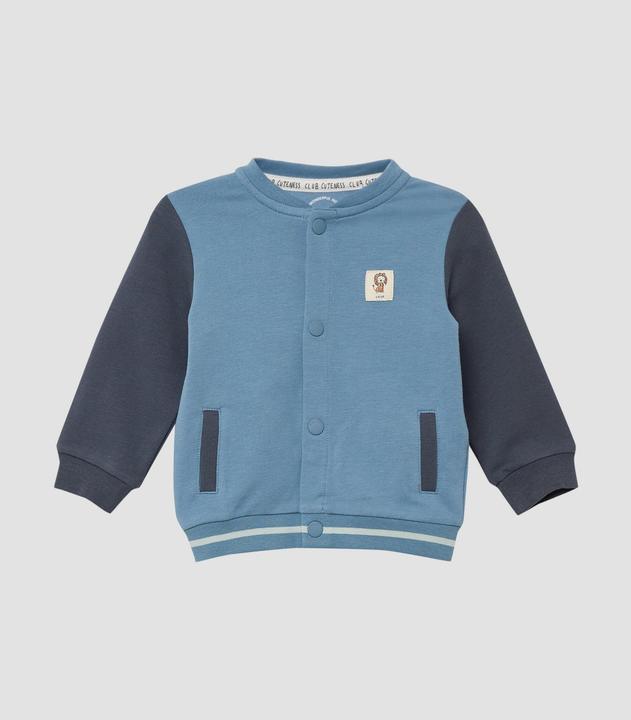 Produktbild s.Oliver Sweatshirt Jacke Lässige Sweatjacke im College-Look mit Patch (62)