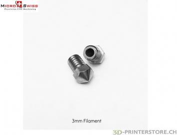 Actual product image MicroSwiss RepRap nozzle, E3D, Olsson, TwinClad XT 0.4/3.00mm (Replacement parts)
