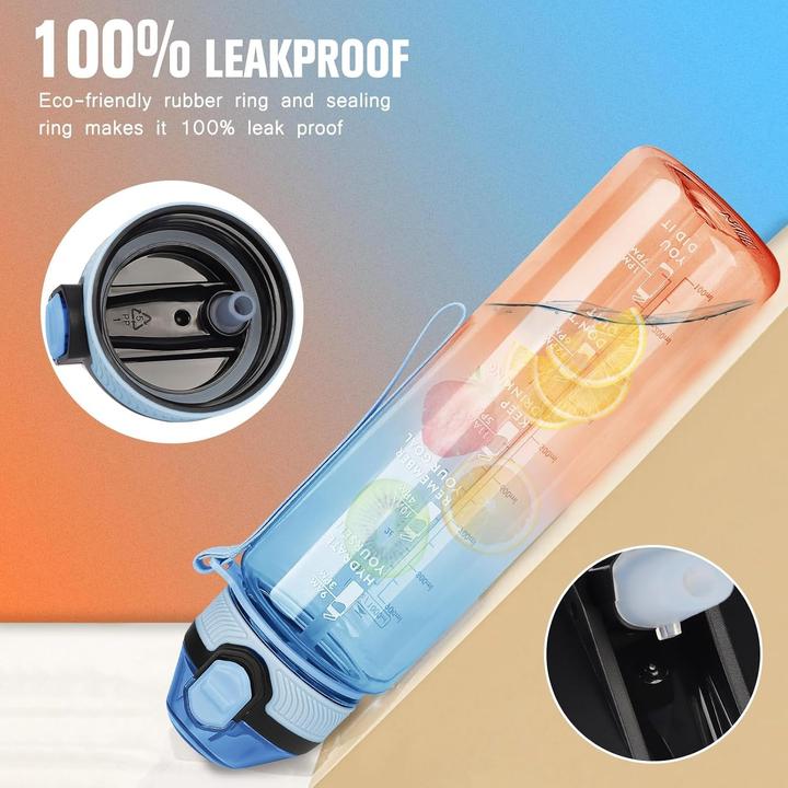 Image du produit ASMI Trinkflasche mit Zeitmarkierung (1 l)