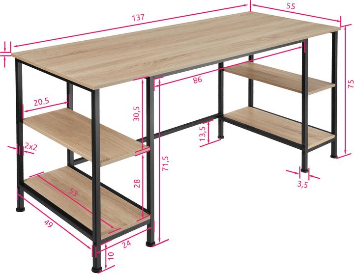Actual product image tectake Stoke (137 x 137 x 75 cm)