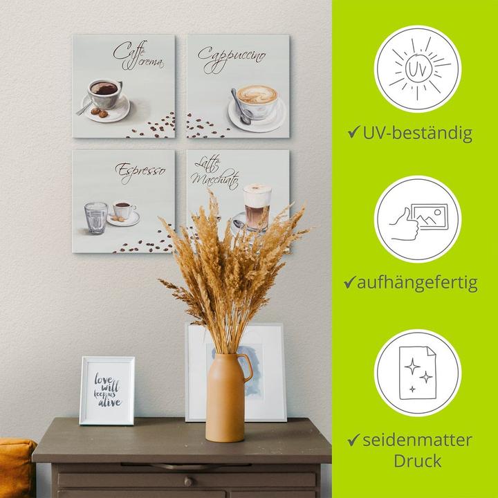 Immagine prodotto Artland Cappuccino Espresso Latte Macchiato A6PT (30 x 30 cm)